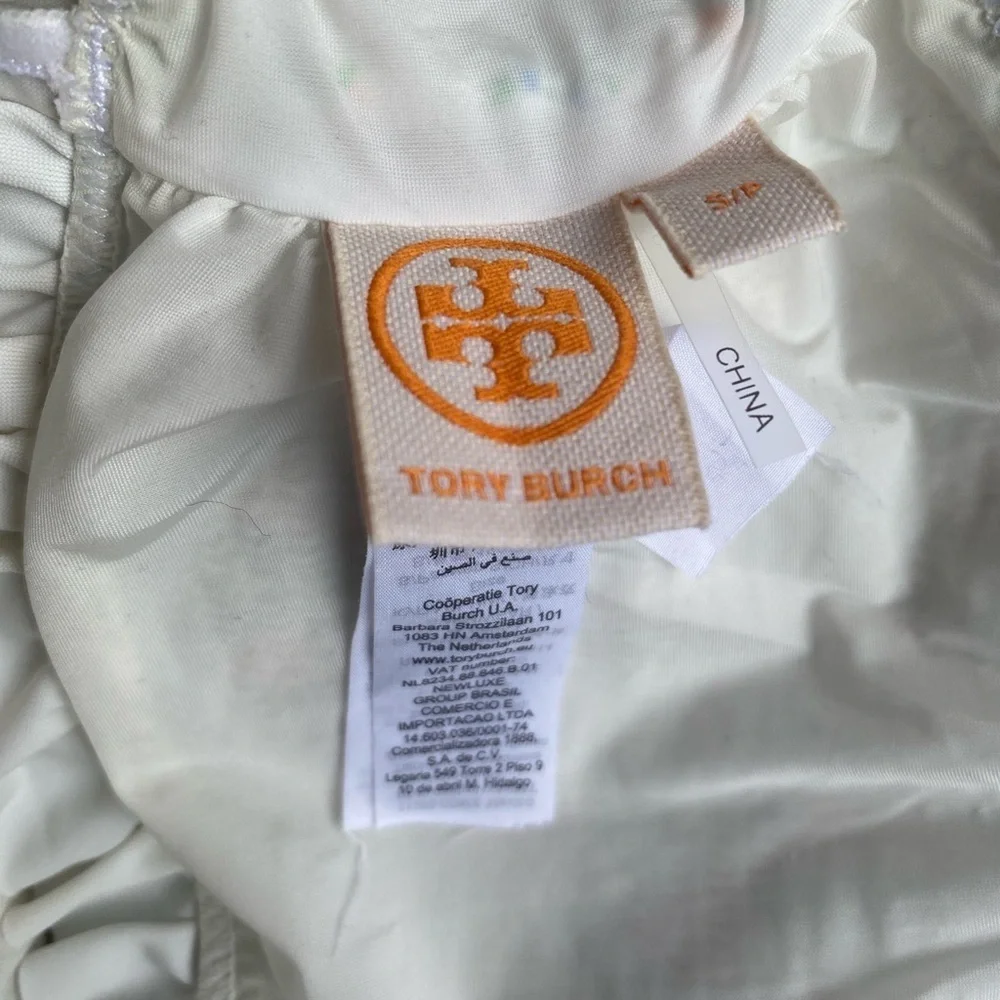 Tory Burch Bandeau Top Multicolor Smocked Swim Tube Top
